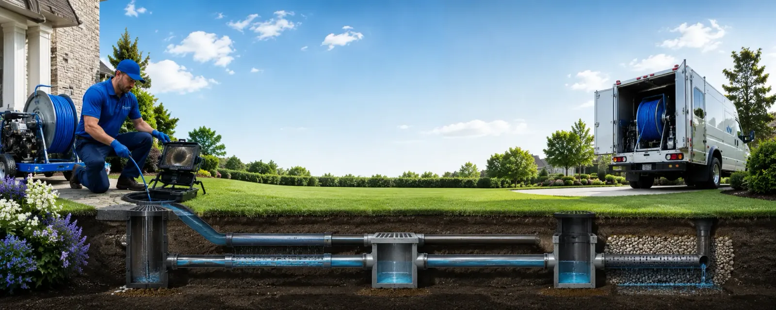 Outdoor drain cleaning information for Cushing, IA
